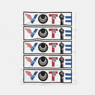 VOTE for Liberty, RBG, USPS, Peace, BLM, Equality Fleece Blanket