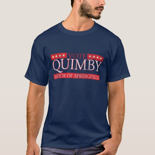 Vote For Mayor Quimby T-Shirt (Front)