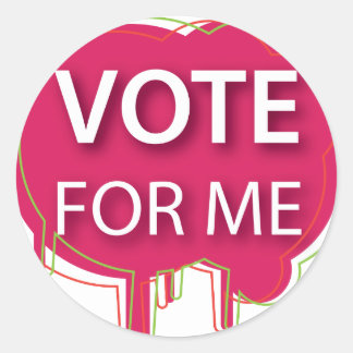 Vote For Me Stickers and Sticker Transfer Designs - Zazzle UK