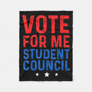 Vote For Me Student Council Fleece Blanket