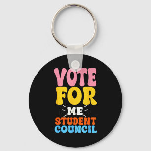 Vote For Me Student Council Youth Cool School Elec Key Ring