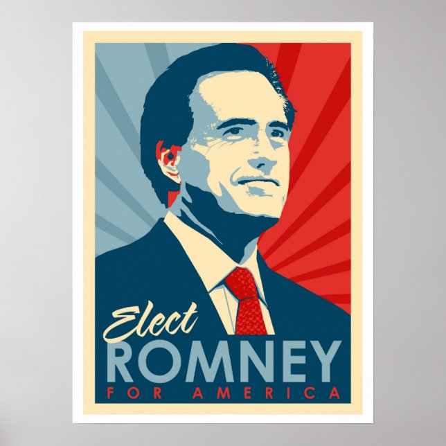 Vote For Mitt Romney - He's Not an Obama Commie! Poster (Front)