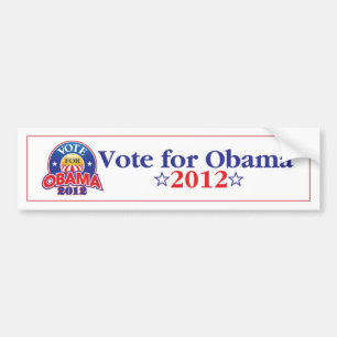Vote for Obama 2012 Bumper Sticker