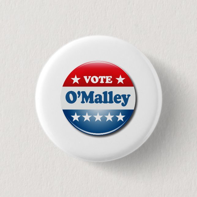 Vote for O'Malley 2016 3 Cm Round Badge (Front)