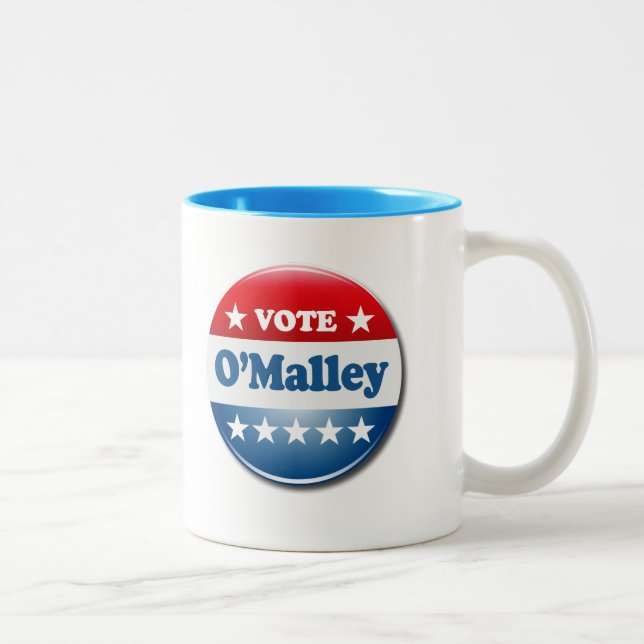 Vote for O'Malley 2016 Two-Tone Coffee Mug (Right)