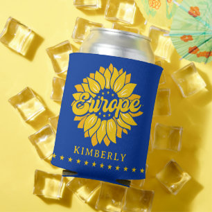 Vote For Our Future Europe Custom Name Can Cooler