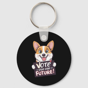 Vote For Our Future Sticker Key Ring