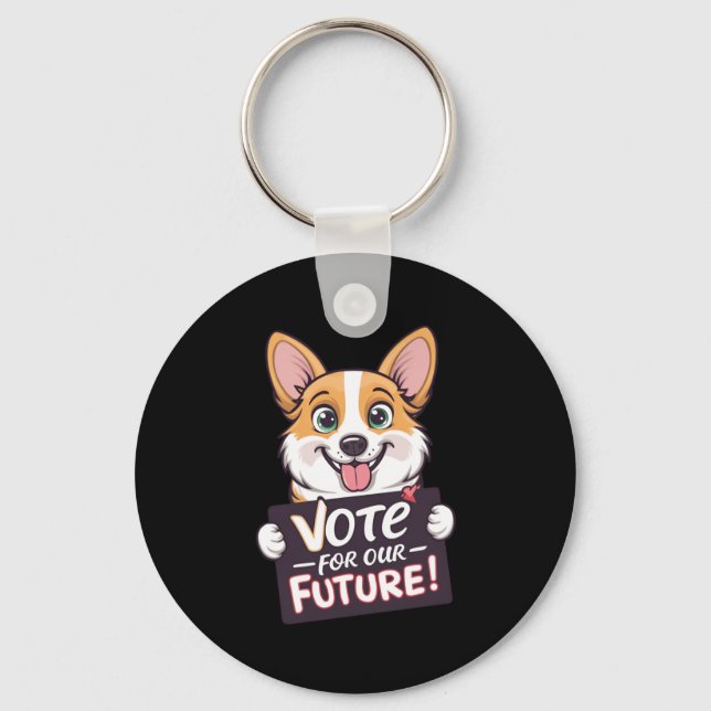Vote For Our Future Sticker  Key Ring (Front)