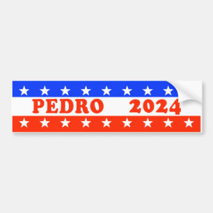 Vote for Pedro 2024 Funny Political  Bumper Sticker