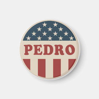 Vote for Pedro Classic Retro American Voter Button Magnet