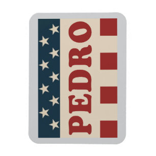 Vote for Pedro Classic Vintage Retro Campaign Magnet