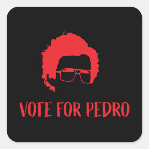Vote For Pedro - Napoleon Dynamite Square Sticker