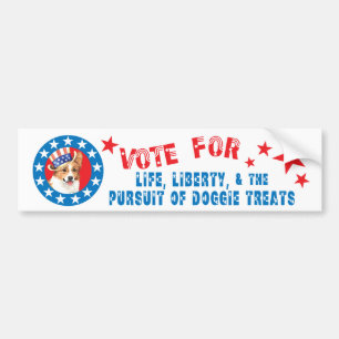Vote for Pembroke Welsh Corgi Bumper Sticker