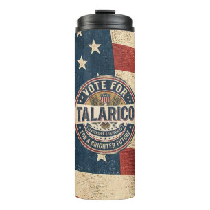 Vote for Talarico Democrat Election Thermal Tumbler