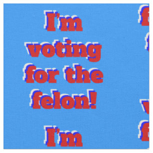 vote for the felon funny donald trump fabric