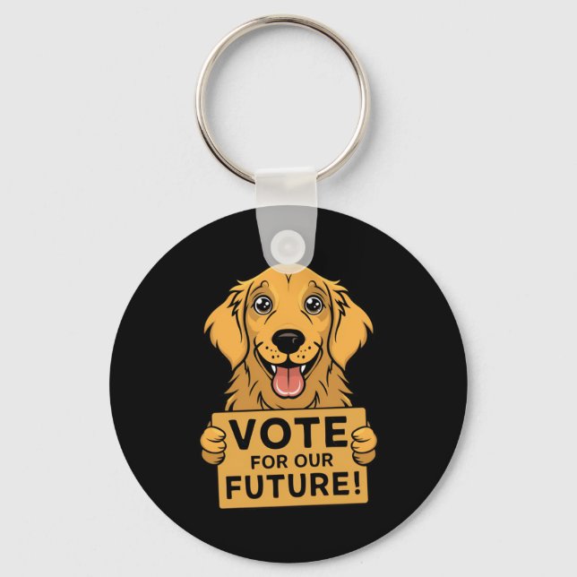 Vote For The Future! Sticker  Key Ring (Front)