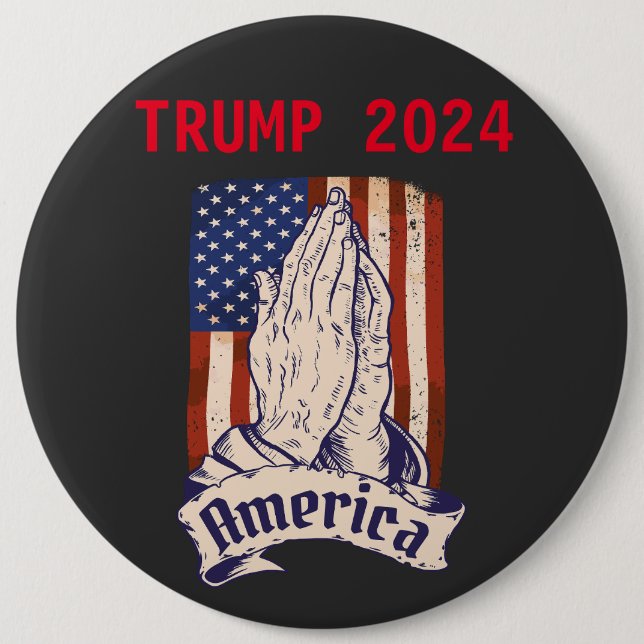 vote for Trump 2024 6 Cm Round Badge (Front)