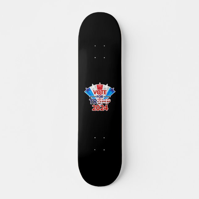 Vote for Trump 2024 Stars Skateboard (Front)