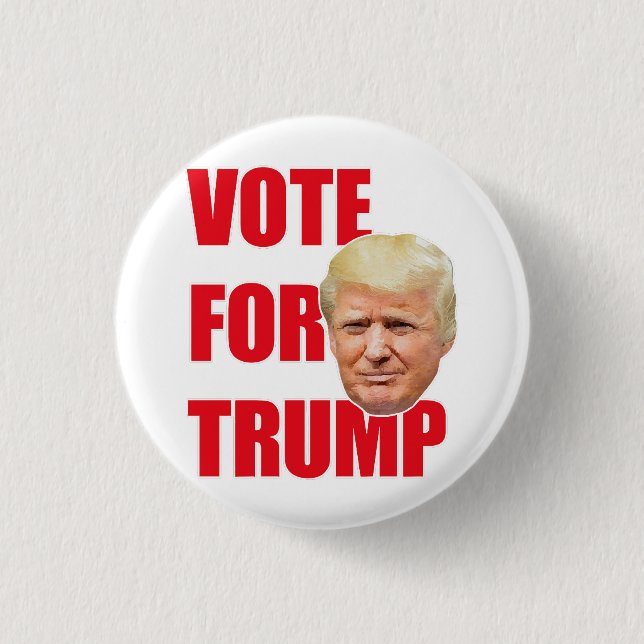 Vote for trump  3 cm round badge (Front)