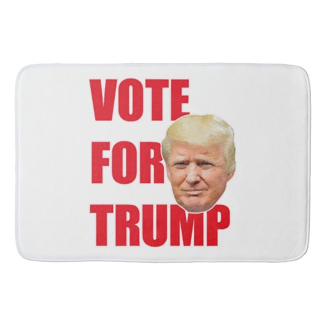 Vote for trump  bath mat (Front)