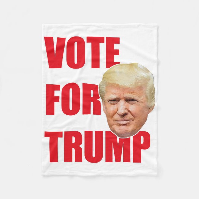 Vote for trump  fleece blanket (Front)