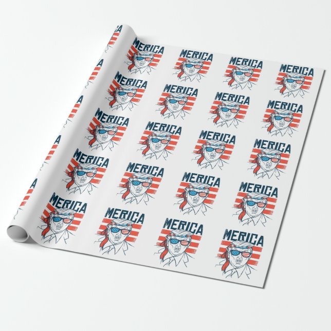 vote for Trump in 2024 Wrapping Paper (Unrolled)