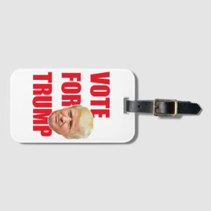 Vote for trump luggage tag