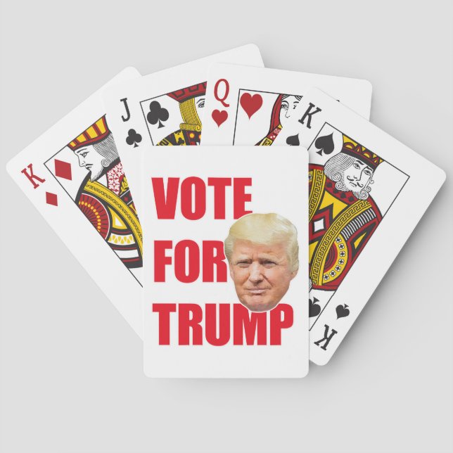 Vote for trump  playing cards (Back)
