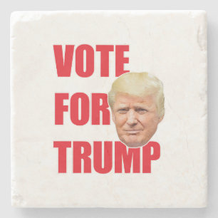 Vote for trump stone coaster