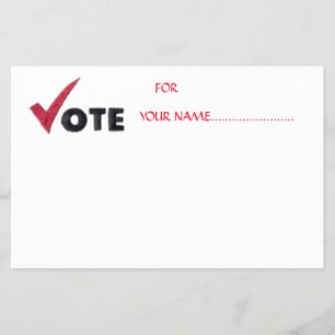 VOTE FOR YOUR CANDIDATE.... FLYER