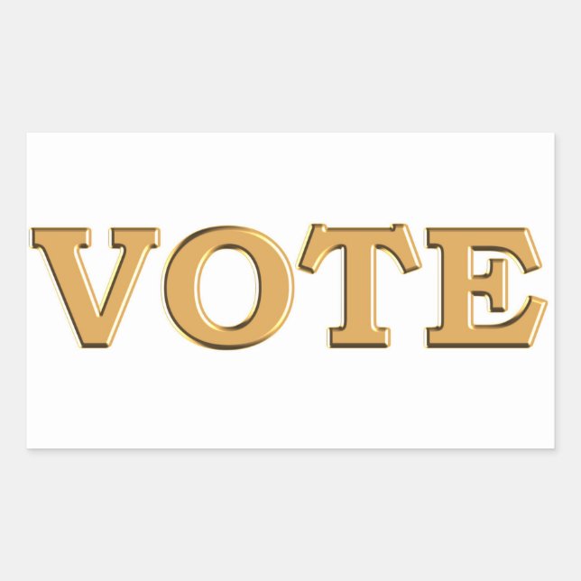 VOTE for your candidate Rectangular Sticker (Front)