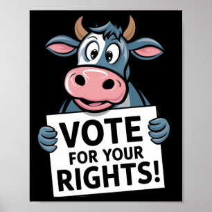 Vote For Your Rights! Sticker1 Poster