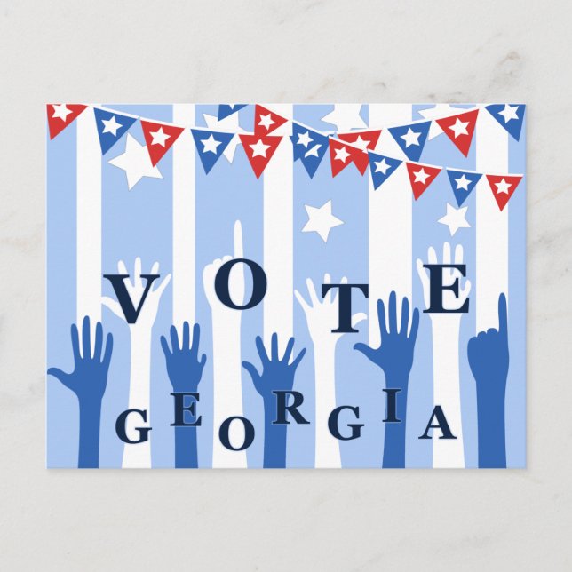 Vote Georgia Get Out the Vote! Postcard (Front)