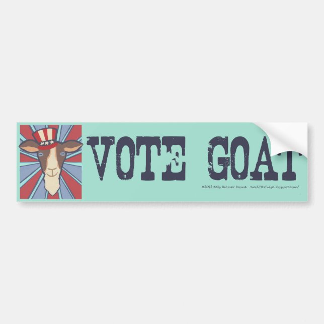 Vote Goat! Bumper Sticker (Front)