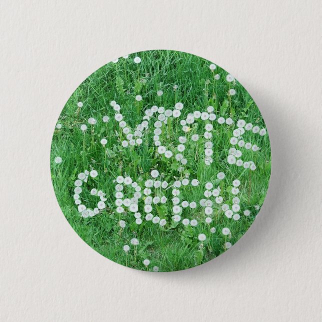 Vote Green 6 Cm Round Badge (Front)