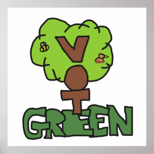 Vote Green Party Poster