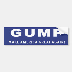 Vote Gump! Donald Trump election sticker