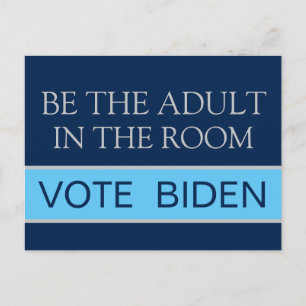 Vote Harris Be the Responsible Adult 2024 Election Postcard