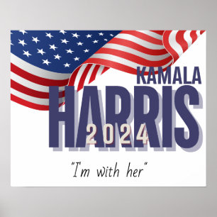 Vote Harris Election 2024 Customisable Poster