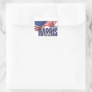 Vote Harris Election 2024 Square Sticker