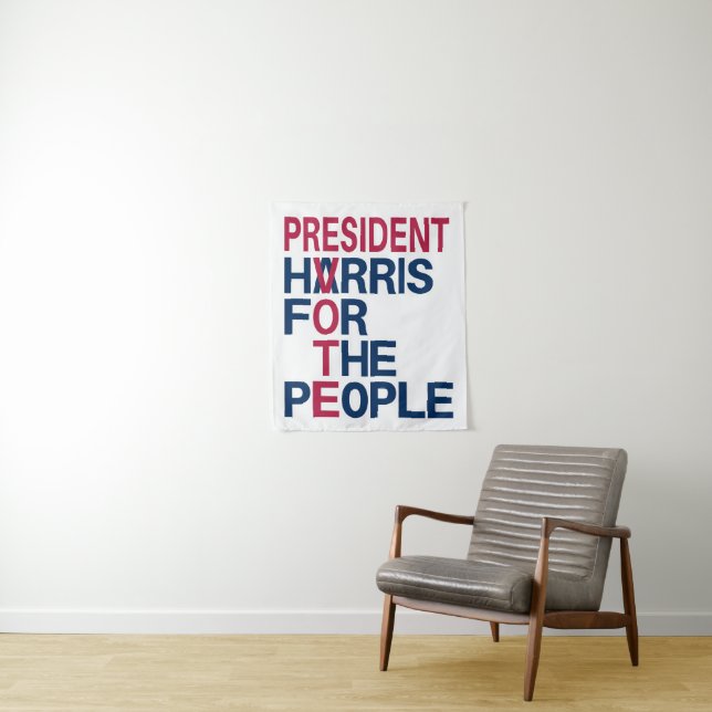 Vote Harris | President for the People Tapestry (In Situ)