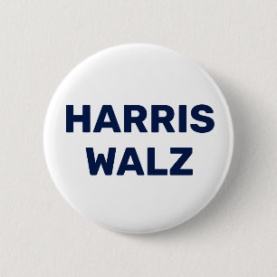 Vote Harris Walz 2024 6 Cm Round Badge