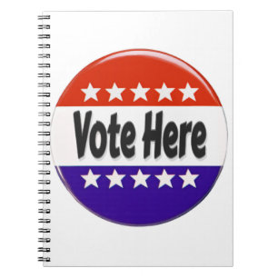 Vote Here Notebook