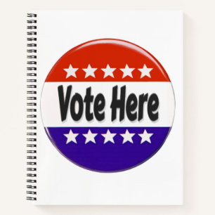 Vote Here Notebook