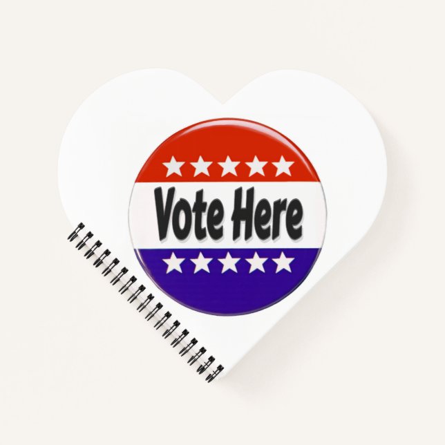 Vote Here Notebook (Front)