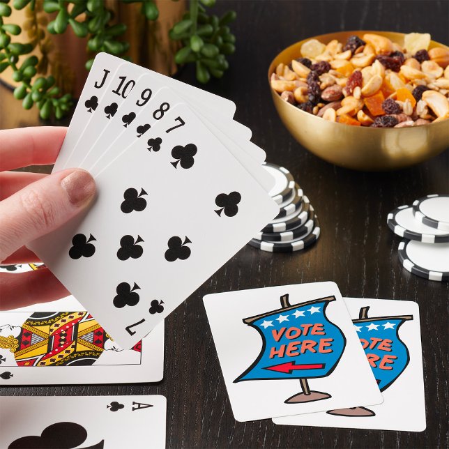 Vote Here Sign Playing Cards (Creator Uploaded)