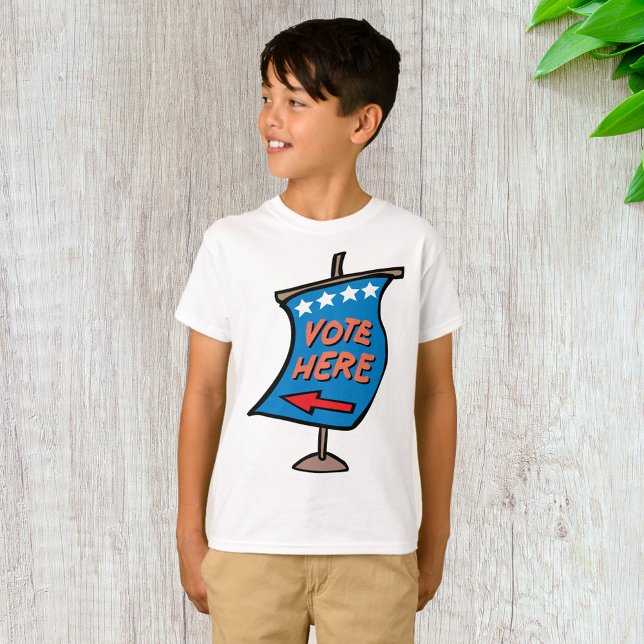 Vote Here Sign T-Shirt (Creator Uploaded)