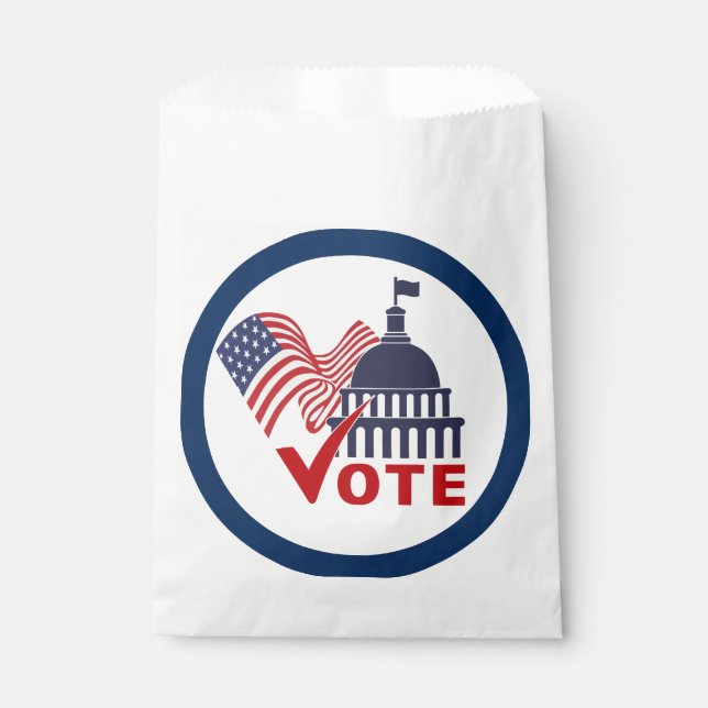 Vote Hershey's  Favour Bags (Front)