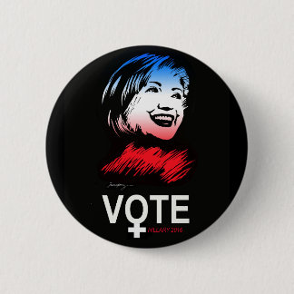 vote HILLARY 2016 6 Cm Round Badge