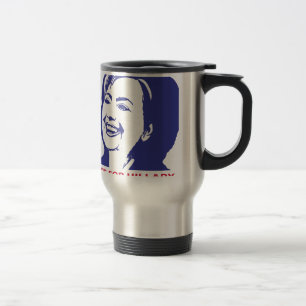 vote hillary clinton 2016 travel mug